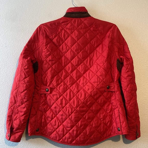 Lauren Ralph Lauren Crested Quilt Fleece Lined (Martin Red - Picture 7 of 8
